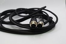 Кабель M12,кодировка 5A,штыревой/штыревой,5000 мм,прямой,полиуретан,черный | код 12340037 | СТЭЗ