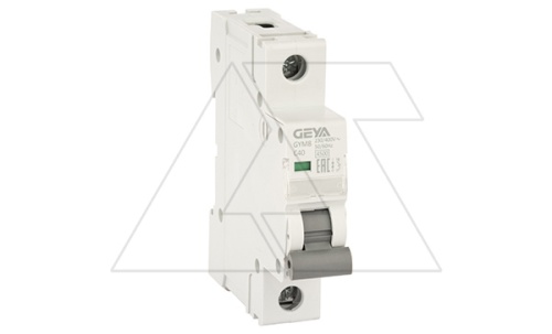 Авт. выключатель GYM8-1P-40C, 1P, 40A, хар-ка C, 4,5kA, 1M | код GYM81P40C | GEYA