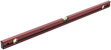 Уровень "Оптима" 1000мм 3 глазка фрезерованная рабочая грань красн. корпус КУРС 18025