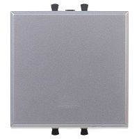 Кнопка одноклавишная модульная, Avanti, Закаленная сталь, 2 модуля | код 4404152 | DKC