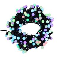 Гирлянда "Мультишарики" 20м d17.5мм 200LED RGB провод черн. ПВХ 58Вт 220В IP44 | код 303-509 | Neon-Night