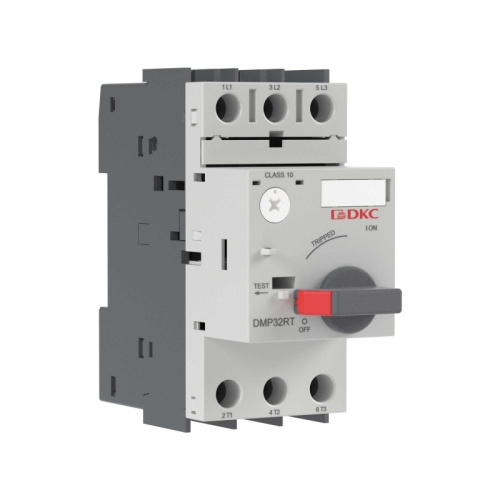 Автоматический выключатель защиты двигателя YON DMP32RT с уставкой 4-6.3A 3P 100kA | код DMP32RT-6P30 | DKC