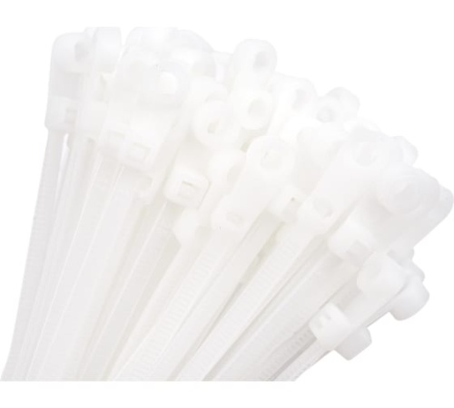 Хомут нейлоновый под винт 4,8х200 Б (100 шт) Вихрь, , Шт | код 73/9/1/34 | ВИХРЬ