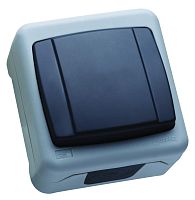 Выключатель 1-кл. IP44 с пружинным зажимом Makel 37064101