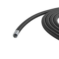 Металлорукав в ПВХ изоляции DN 12мм Dвн.12.0мм Dнар.16.0мм без протяжки черн. (уп.50м) | код 6071R-012N | DKC