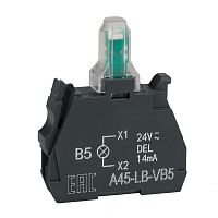 Световой блок OptiSignal D22 A45-LB-VB5 желтый 24VACDC ZBVB5 | код 332204 | КЭАЗ