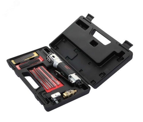 Пневмолобзик 10 мм ход полотна, 9000 ход/мин, с набором принадлежностей, 22 предмета | код QD-291N | MIGHTY SEVEN
