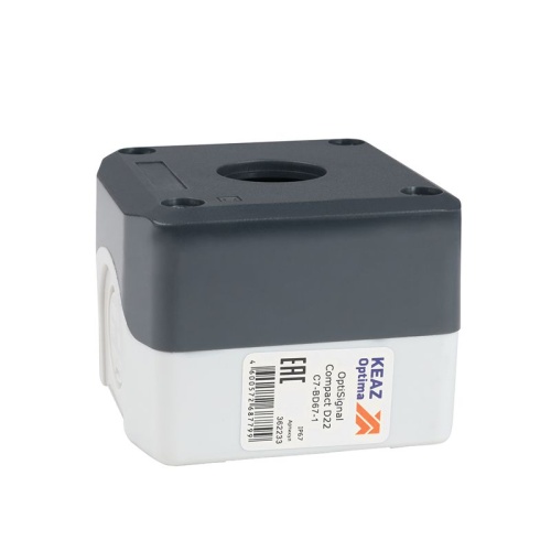 Корпус кнопочного поста OptiSignal Compact D22 C7-BD67-1 1 отв. IP67 XALD01 | код 362233 | КЭАЗ