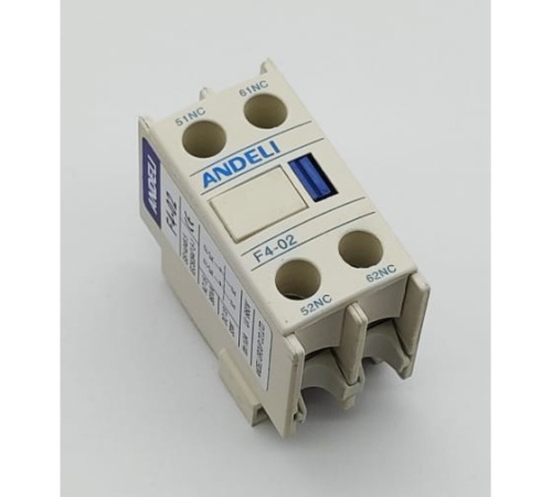 Приставка доп.контакты F4-02 2НЗ к Контактору CJX2 (ANDELI) | код ADL08-156 | ANDELI Приставка доп.контакты F4-02 2НЗ к Контактору CJX2 (ANDELI) | код ADL08-156 | ANDELI