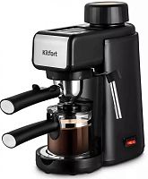 Кофеварка рожковая Kitfort КТ-7259 800Вт черный/нержавеющая сталь | код 2030875 | KITFORT