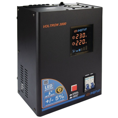 Стабилизатор VOLTRON - 3 000 ЭНЕРГИЯ Voltron (5%) | код Е0101-0157 | ЭНЕРГИЯ