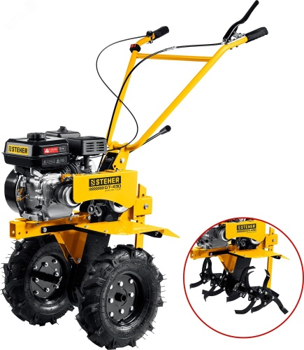 Мотоблок с понижающей передачей 7 л.с. | код GT-430 | Steher