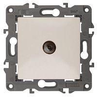 Розетка TV проходная, Эра Elegance, сл.кость, 14-3102-02 | код Б0034297 | ЭРА