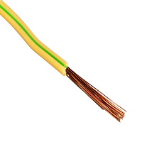 Провод силовой ПуГВ 1х1.5 желто-зеленый ТРТС | код БП-00012541 | ЭлПром