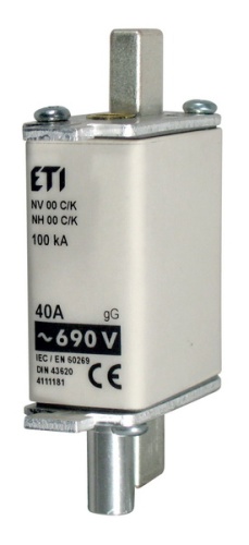 Предохранитель с ударной иглой NH-000_K/gG 20 A KOMBI 690V | код 004111177 | ETI Предохранитель с ударной иглой NH-000_K/gG 20 A KOMBI 690V | код 004111177 | ETI