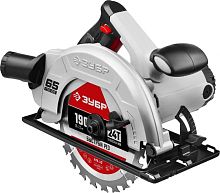 Циркулярная пила (дисковая) Зубр ПД-65 1600Вт (ручная) D диска.:190мм | код 1395407 | ЗУБР