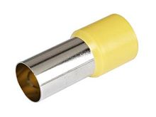 Наконечник-гильза Е6018 6мм2 с изолированным фланцем жёлтый HLT | код 084-04-28 | HLT