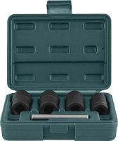 AN040120 Спиральные головки для демонтажа поврежденного крепежа в наборе, 17, 19, 21, 22 мм, 5 предметов | код AN040120 | JONNESWAY