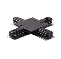 PTR/R CX-BL Коннектор чёрный X -обр. для встраиваемого шинопровода | код 5031937 | JazzWay