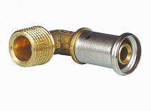 Угольник НР 20х1/2' 90 град., пресс, латунь | код 5P-2004 | Henco