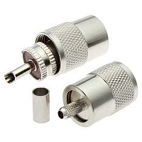 Разъём высокочастотный RUICHI UHF-C58P, обжимной | код 61384 | Ruichi