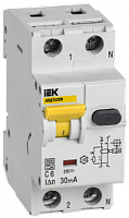 Выключатель автоматический дифференциального тока АВДТ32EM C6 30мА | код MVD14-1-006-C-030 | IEK