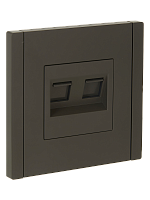 FORTE&PIANO Роз. комп. 2-ая RJ45 кат.5E FP333 сер. IEK | код FP-K20-1-K03 | IEK