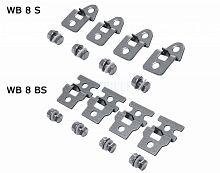 Скобы для монтажа на стене из нержавеющей стали, 4шт. | код WB 6 S | ПРОВЕНТО
