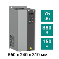 Преобразователь частоты векторный ПЧВ3-75К-В | код 131659 | ОВЕН