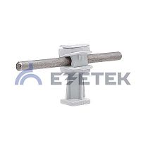 Держатель проводника круглого 6-8 мм белый, высота 36 мм, пластик | код 91008 | ЕЗЕТЕК