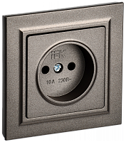 BRITE Роз. без з/к/ш 10А в сб. РСР10-1-0-БрТБ бр. IEK | код BR-R10-10-K45-F | IEK