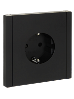 FORTE&PIANO Роз. с з/к з/ш в/к 16А FP115 чер. IEK | код FP-R14-16-K02 | IEK