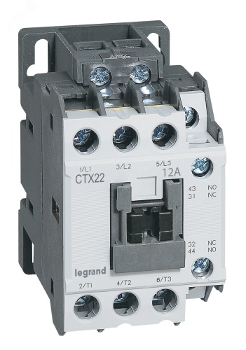 Контактор CTX3 22 3P 12A 1но1нз ~24В | код 416090 | Legrand