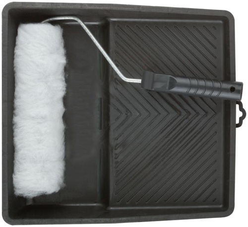 Набор для покраски стен (ванночка 350х330мм+валик иск.мех 250мм) FIT 03010 фото 2 Набор для покраски стен (ванночка 350х330мм+валик иск.мех 250мм) FIT 03010 фото 2