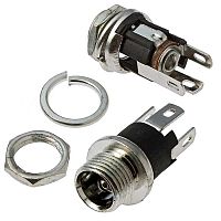 Разъём питания штырьковый RUICHI TC-025 2.0 мм, монтаж на панель | код 107111 | Ruichi