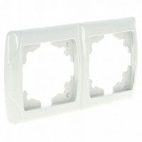 Рамка 2 поста ЛОНДОН, горизонтальная, белый | код. EEM-G-302-10 | EKF