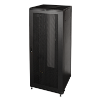 Шкаф 19 Business, 47U 800x1200, черный, передняя дв. перфорир., задняя дв. распашная перфорир. | код TWT-CBB-47U-8x12-P1 | TWT