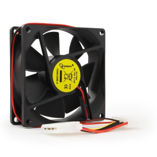 Вентилятор Gembird FANCASE-4, 80x80x25, втулка, Molex F+Molex M, провод 30 см | код FANCASE-4 | Gembird Вентилятор Gembird FANCASE-4, 80x80x25, втулка, Molex F+Molex M, провод 30 см | код FANCASE-4 | Gembird