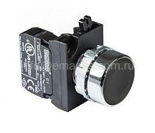 Кнопка нажимная круглая черная CM200DH (1НЗ) | код CM200DH | EMAS