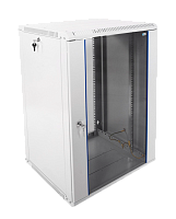 Шкаф телекоммуникационный настенный разборный ЭКОНОМ 18U (600 ? 520) дверь стекло | код ШРН-Э-18.500 | ЦМО