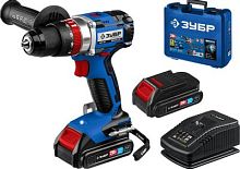 Дрель-шуруповерт Зубр DBS-201-22 аккум. патрон:быстрозажимной (кейс в комплекте) | код 1650007 | ЗУБР
