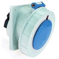 Розетка наклонная 32А 3р 230v IP67 ,фланец 85х85 12327 | код 12327 | Bals