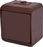 Выключатель 1-клавишный (коричневый) (IP54) VHE-1-KR | код 004668040 | ETI