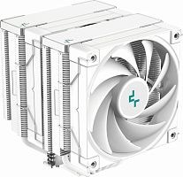 Устройство охлаждения(кулер) Deepcool AK620 Wh Soc-AM5/AM4/1151/1200/2066/1700 4-pin 28dB Al+Cu 260W 1456gr Ret | код 2003562 | DEEPCOOL
