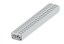 254353 Клемма TB 2-2 проходная промежут. фронт. подключение, сеч. 2.5мм2, светло-сер., шт | код 254353 | SUPU