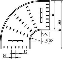 Угловая секция 90 град. 60x600 | код 7001312 | OBO Bettermann
