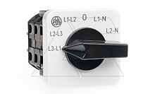 Переключатель вольтметра BS 16 66 U, 20A, тип LL-0-LN (линейное-0-фазное), на дверь, фронт IP40 | код EAC602846R | Rade Koncar