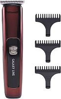 Машинка для стрижки Galaxy Line GL 4163 бордовый 3Вт (насадок в компл:3шт) | код 1793404 | GALAXY LINE