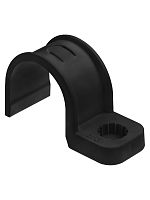 Крепеж-скоба для трубы 32 мм односторонняя для прямого монтажа (25 шт.) черная TDM | код SQ0405-6114 | TDM