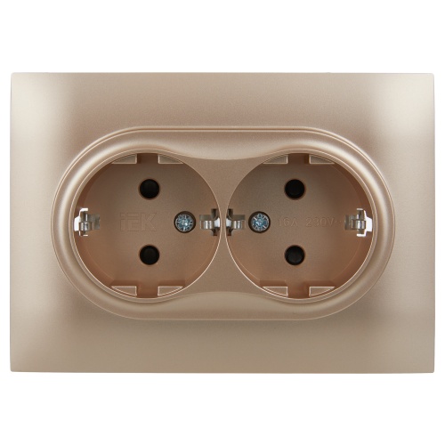 SKANDY Роз. 2-я с з/к/ш 16А в сб. SK-R07Sa песоч. IEK | код SK-R24-16-K98-F | IEK фото 5